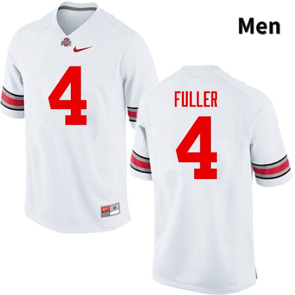 Ohio State Buckeyes Jordan Fuller Men's #4 White Game Stitched College Football Jersey